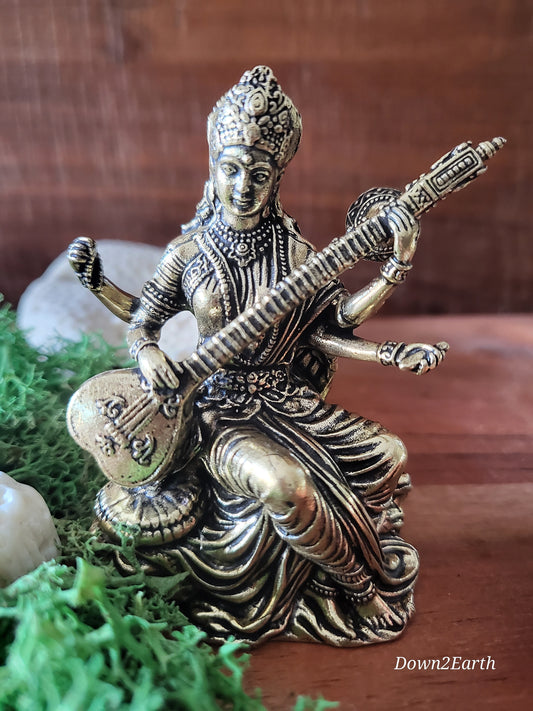 Brass | Saraswati | Sharada